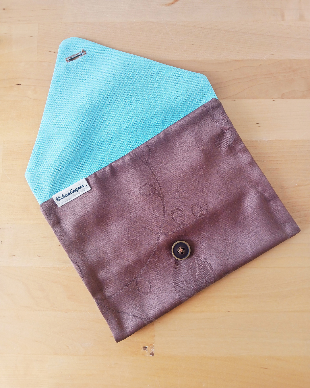 Pochette enveloppe bicolore