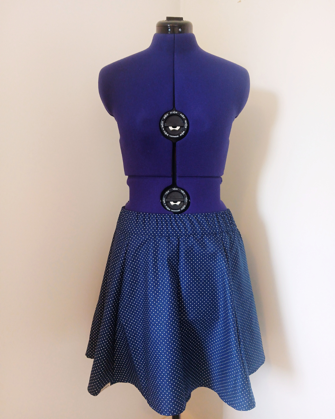 Jupe coton bleu